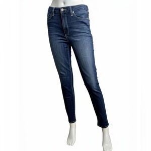 PAIGE Jeans Women’s 29 Regular Dark Blue Wash Skinny Jeans 5 Pocket Chic Modern